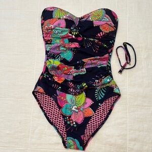 Anne Cole Vibrant Floral Swimsuit Size 6